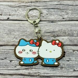Hachiware Hello Kitty Chiikawa Sanrio Friends Rubber Keychain Official US Seller